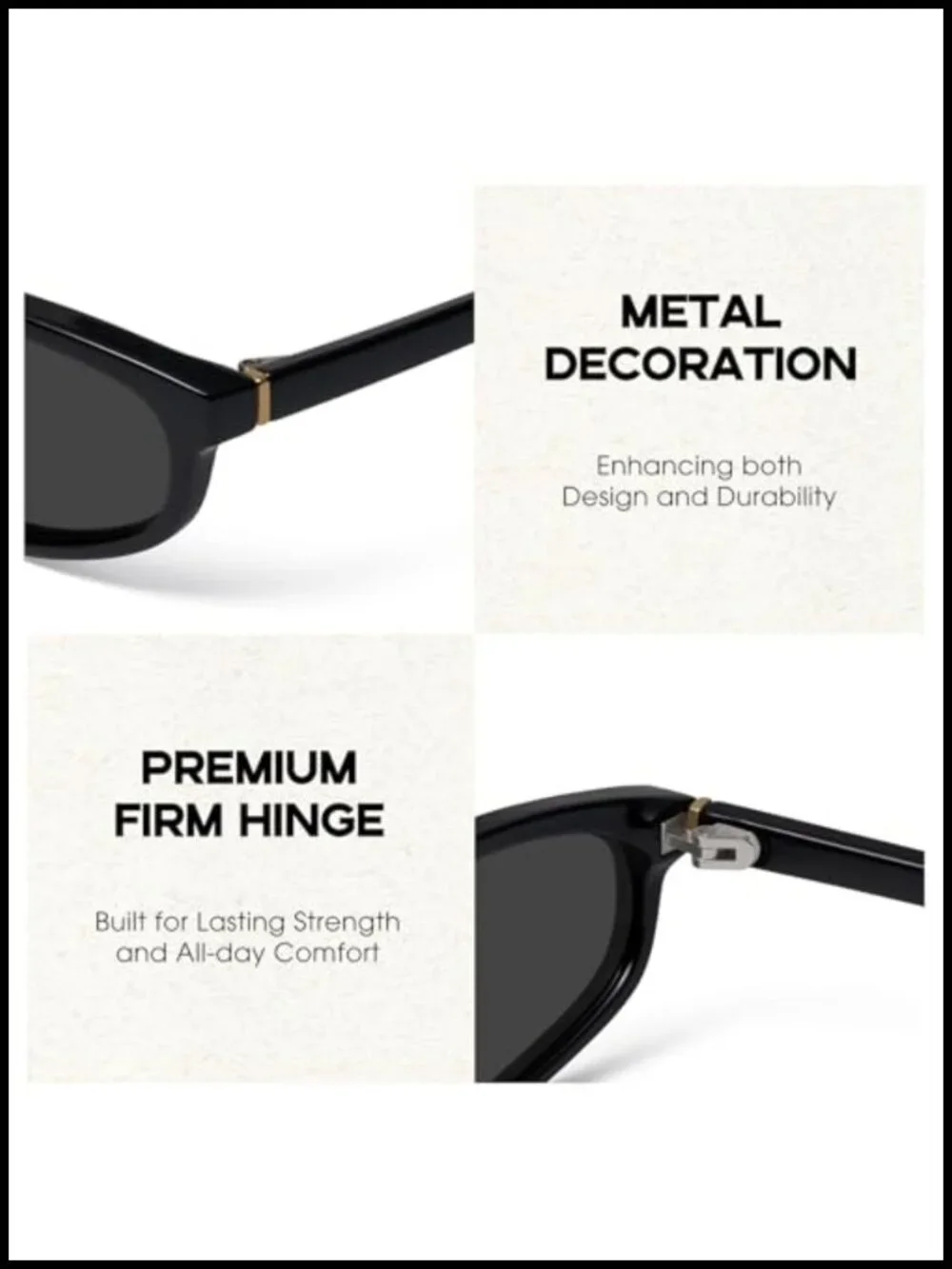 Cat Eye Sunglasses for Women Retro Y2K Narrow Frame with UV400 Protection